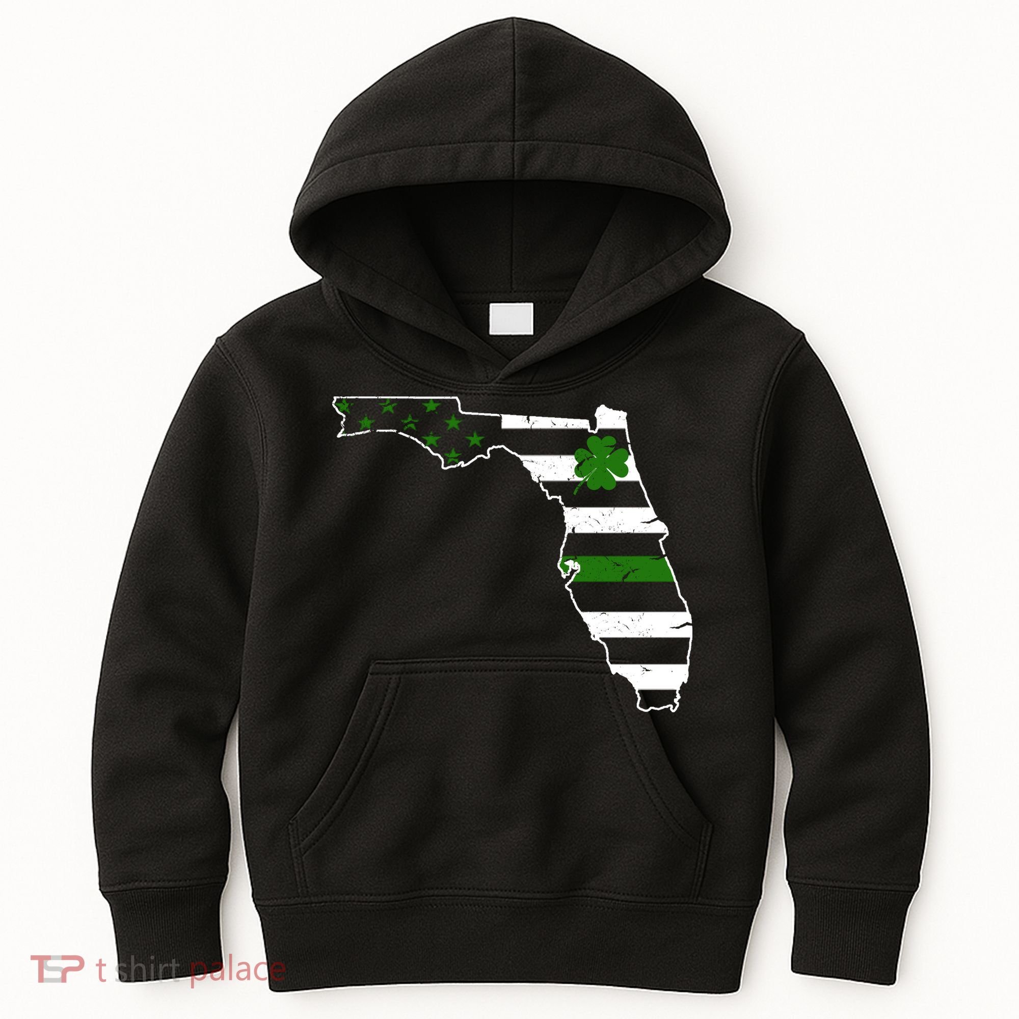Irish Florida State Flag American Map Kids Hoodie