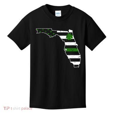 Irish Florida State Flag American Map Kids T-Shirt