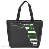 Irish Florida State Flag American Map Tote Bag thumb 0