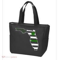 Irish Florida State Flag American Map Tote Bag thumb 3