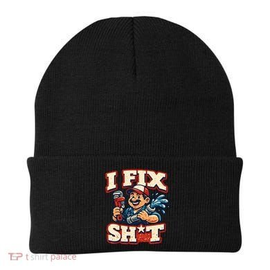 I Fix Sh*t Funny Plumber Trade Design Beanie