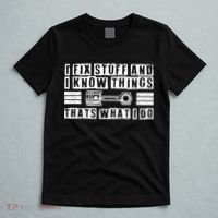 I Fix Stuff And I Know Things Mechanic Repair Shop Car T-Shirt thumb 5