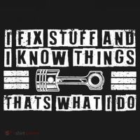 I Fix Stuff And I Know Things Mechanic Repair Shop Car Women's Hoodie thumb 2