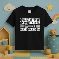 I Fix Stuff And I Know Things Mechanic Repair Shop Car Toddler T-Shirt thumb 3