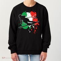 Italy Flag Skier Italian Alpine Skiing Women's Sweatshirt thumb 0
