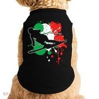 Italy Flag Skier Italian Alpine Skiing Doggie Tank thumb 0