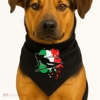 Italy Flag Skier Italian Alpine Skiing USA-Made Doggie Bandana thumb 1