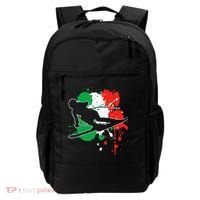 Italy Flag Skier Italian Alpine Skiing Backpack thumb 0