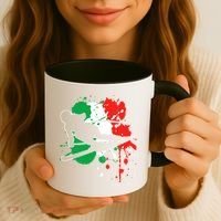 Italy Flag Skier Italian Alpine Skiing Coffee Mug thumb 3