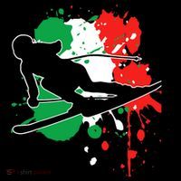 Italy Flag Skier Italian Alpine Skiing Women's Hoodie thumb 2