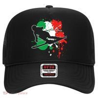 Italy Flag Skier Italian Alpine Skiing Hat thumb 0