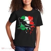 Italy Flag Skier Italian Alpine Skiing Kids T-Shirt thumb 2