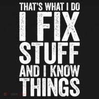 I Fix Stuff And I Know Things Mechanic Backpack thumb 2
