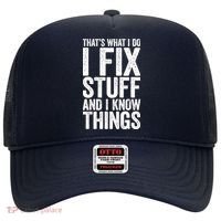 I Fix Stuff And I Know Things Mechanic Hat thumb 0