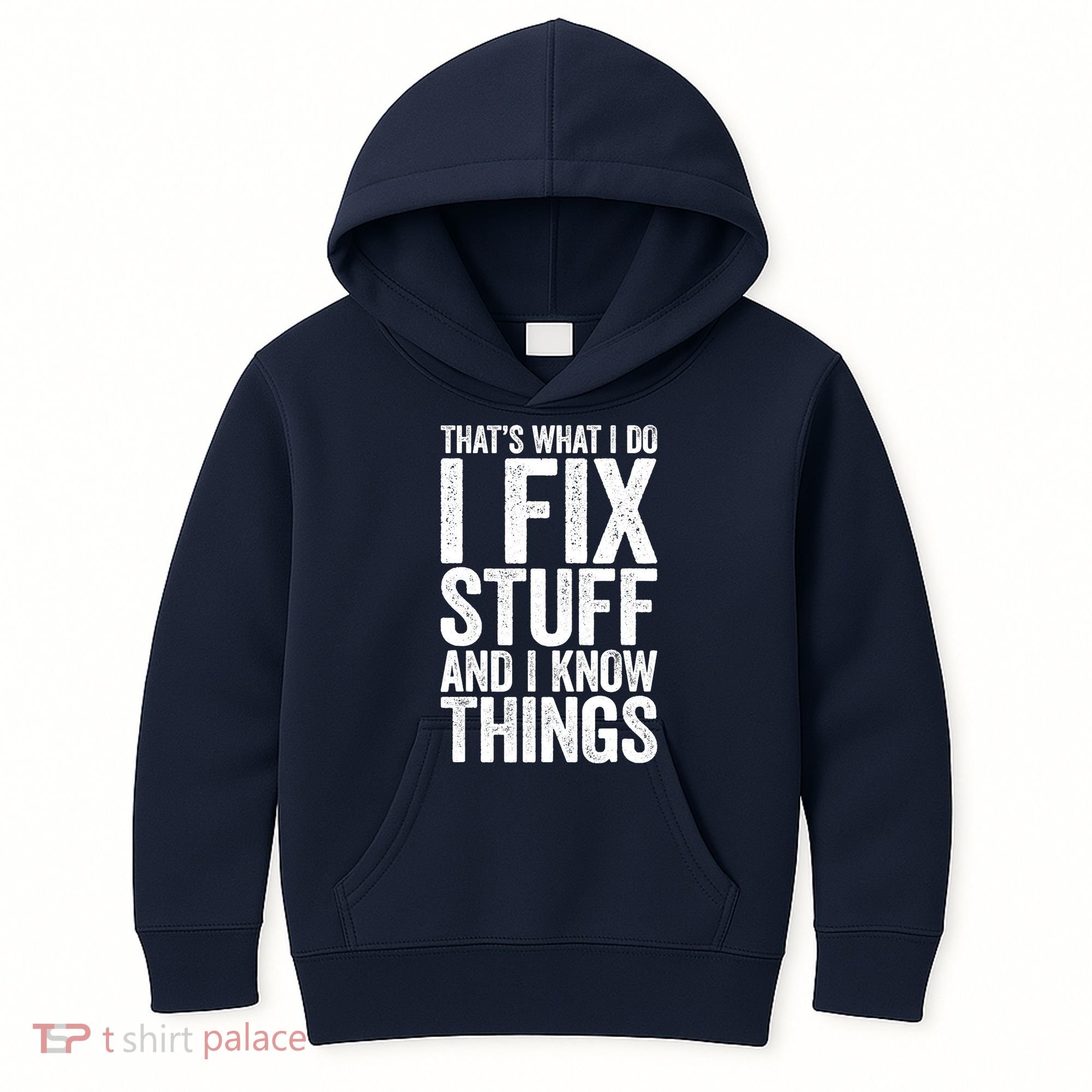 I Fix Stuff And I Know Things Mechanic Kids Hoodie