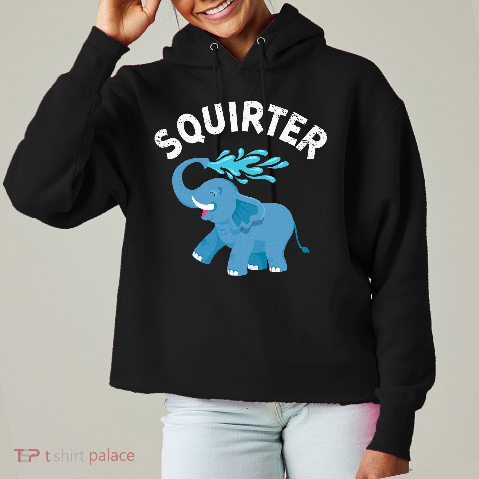 Inappropriate Funny Squirter Embarrassing Ladies Heavyweight Boxy Pullover Hoodie