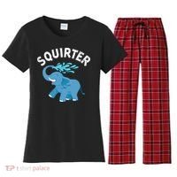 Inappropriate Funny Squirter Embarrassing Women's Flannel Pajama Set thumb 0