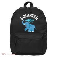 Inappropriate Funny Squirter Embarrassing 16 in Basic Backpack thumb 0