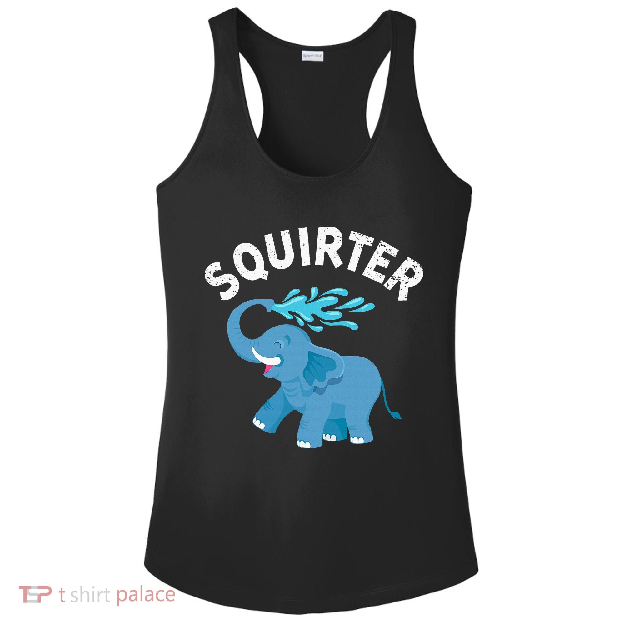 Inappropriate Funny Squirter Embarrassing Ladies PosiCharge Competitor Racerback Tank