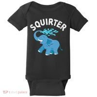 Inappropriate Funny Squirter Embarrassing Baby Bodysuit thumb 0