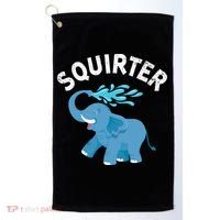 Inappropriate Funny Squirter Embarrassing Golf Towel thumb 0