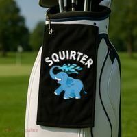 Inappropriate Funny Squirter Embarrassing Golf Towel thumb 2