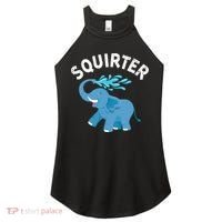 Inappropriate Funny Squirter Embarrassing Women's Perfect Tri Rocker Tank thumb 0