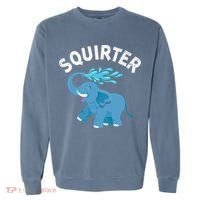 Inappropriate Funny Squirter Embarrassing Garment-Dyed Sweatshirt thumb 0