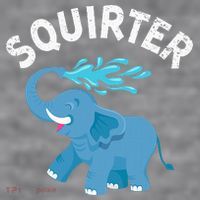 Inappropriate Funny Squirter Embarrassing Women's Racerback Cropped Tank thumb 2