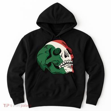 Italian Flag Skull Hoodie