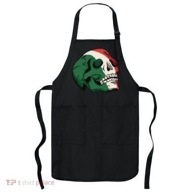 Italian Flag Skull Apron