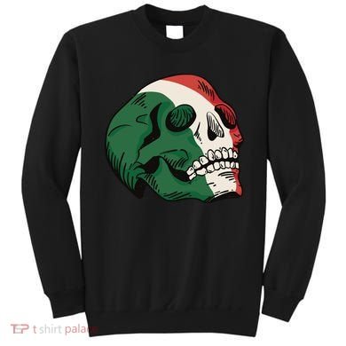 Italian Flag Skull Sweatshirt