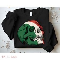 Italian Flag Skull Sweatshirt thumb 2
