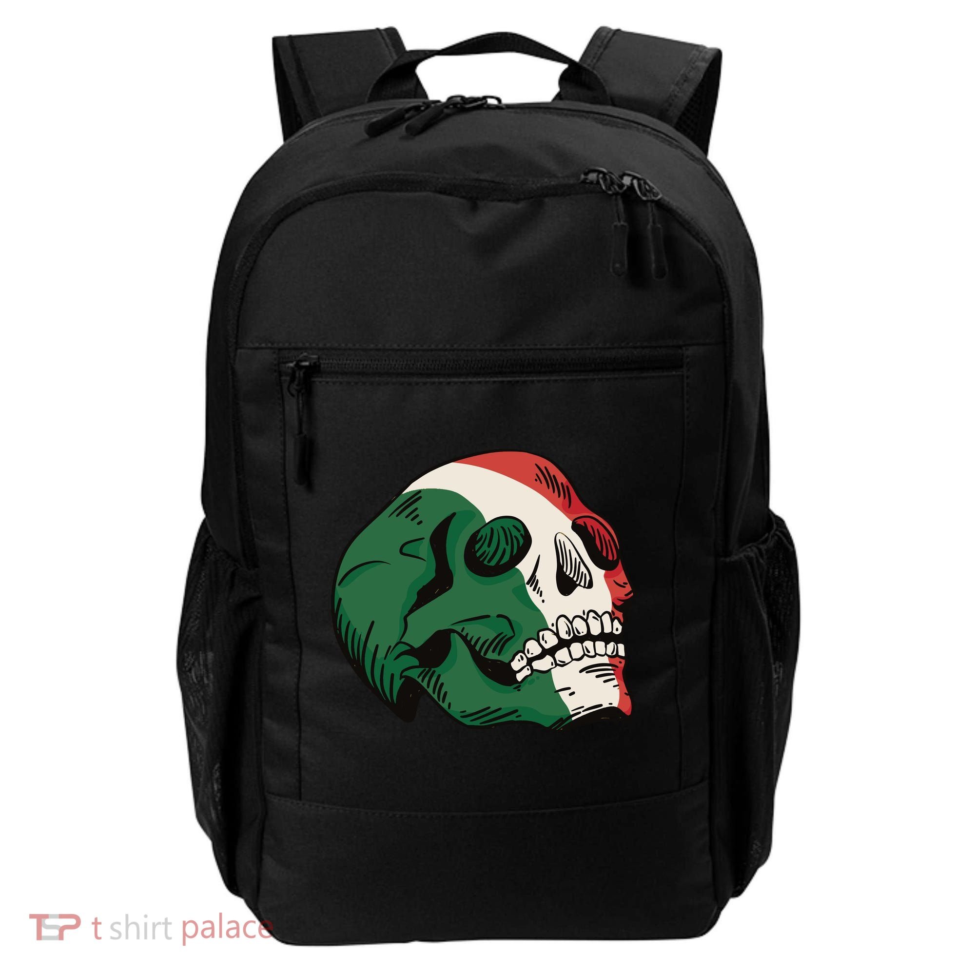 Italian Flag Skull Backpack