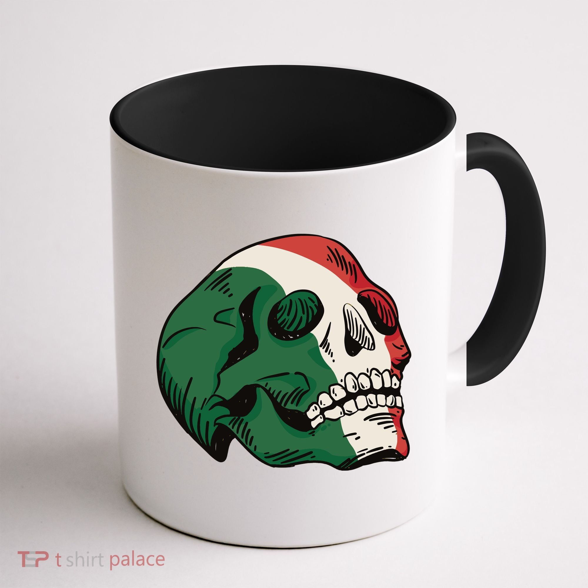 Italian Flag Skull Coffee Mug