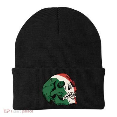 Italian Flag Skull Beanie