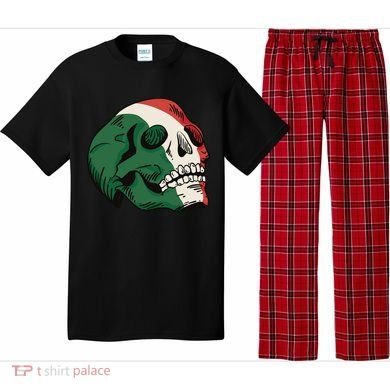 Italian Flag Skull Pajama Set