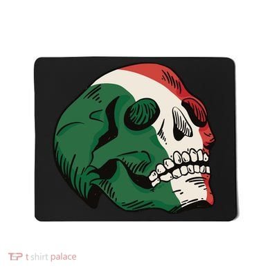 Italian Flag Skull Mousepad