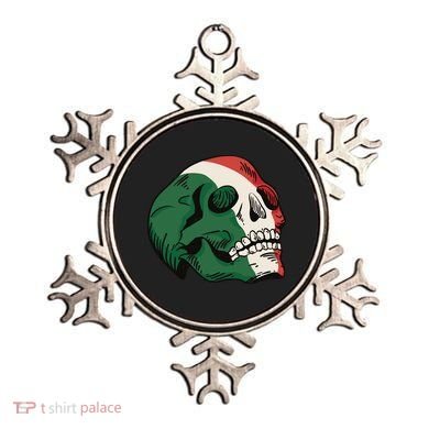 Italian Flag Skull Ornament