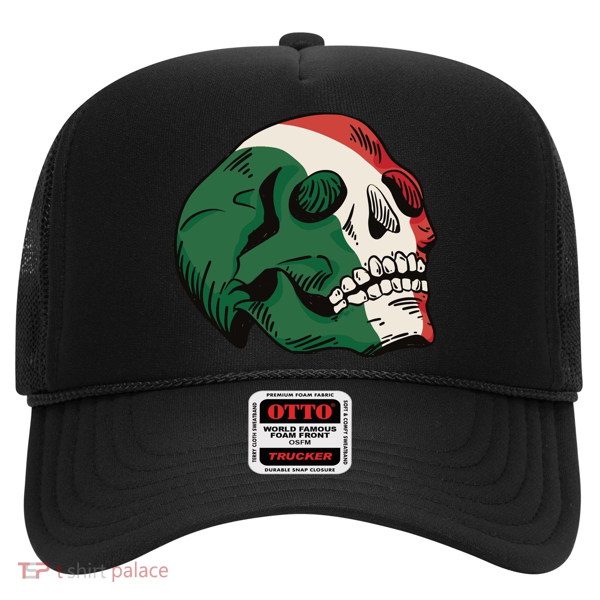 Italian Flag Skull Hat