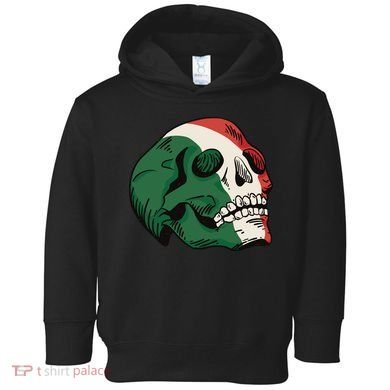 Italian Flag Skull Toddler Hoodie