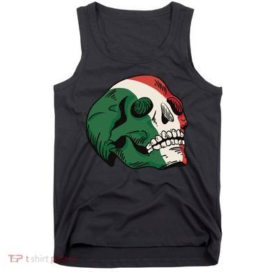 Italian Flag Skull Tank Top
