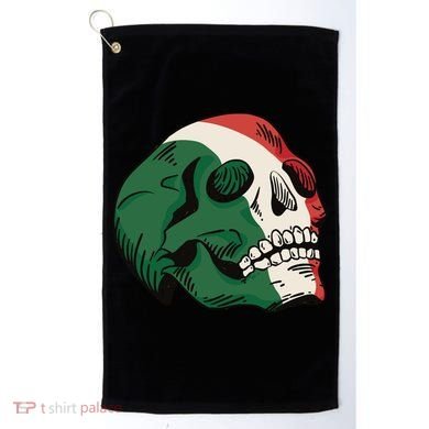 Italian Flag Skull Golf Towel
