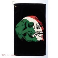 Italian Flag Skull Golf Towel thumb 0