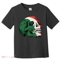 Italian Flag Skull Toddler T-Shirt thumb 0