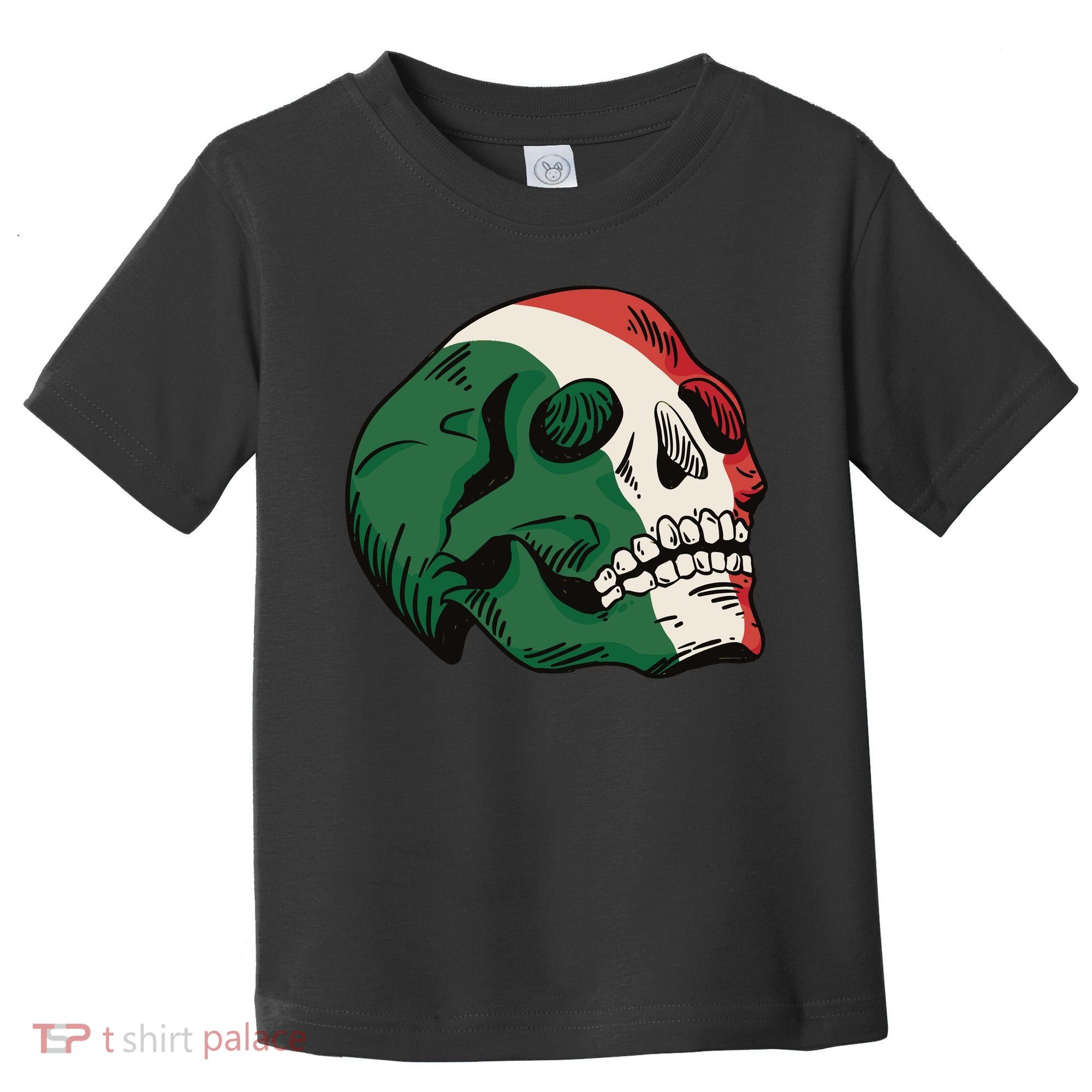 Italian Flag Skull Toddler T-Shirt