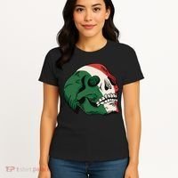 Italian Flag Skull Women's T-Shirt thumb 4