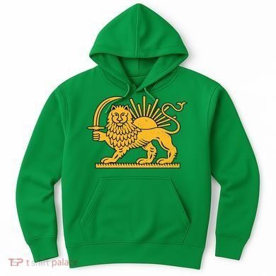 Iran Faded Style Flag Design Hoodie
