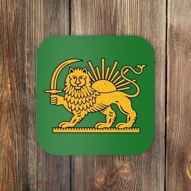 Iran Faded Style Flag Design Coaster