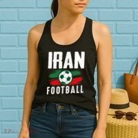 Iran Football Soccer Team Fan Flag Women's Tank Top thumb 2